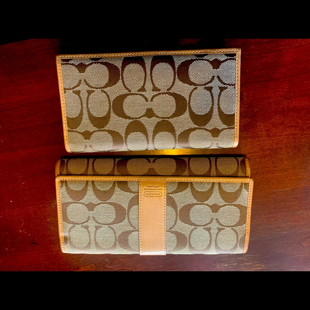 Coach wallet and check book cover